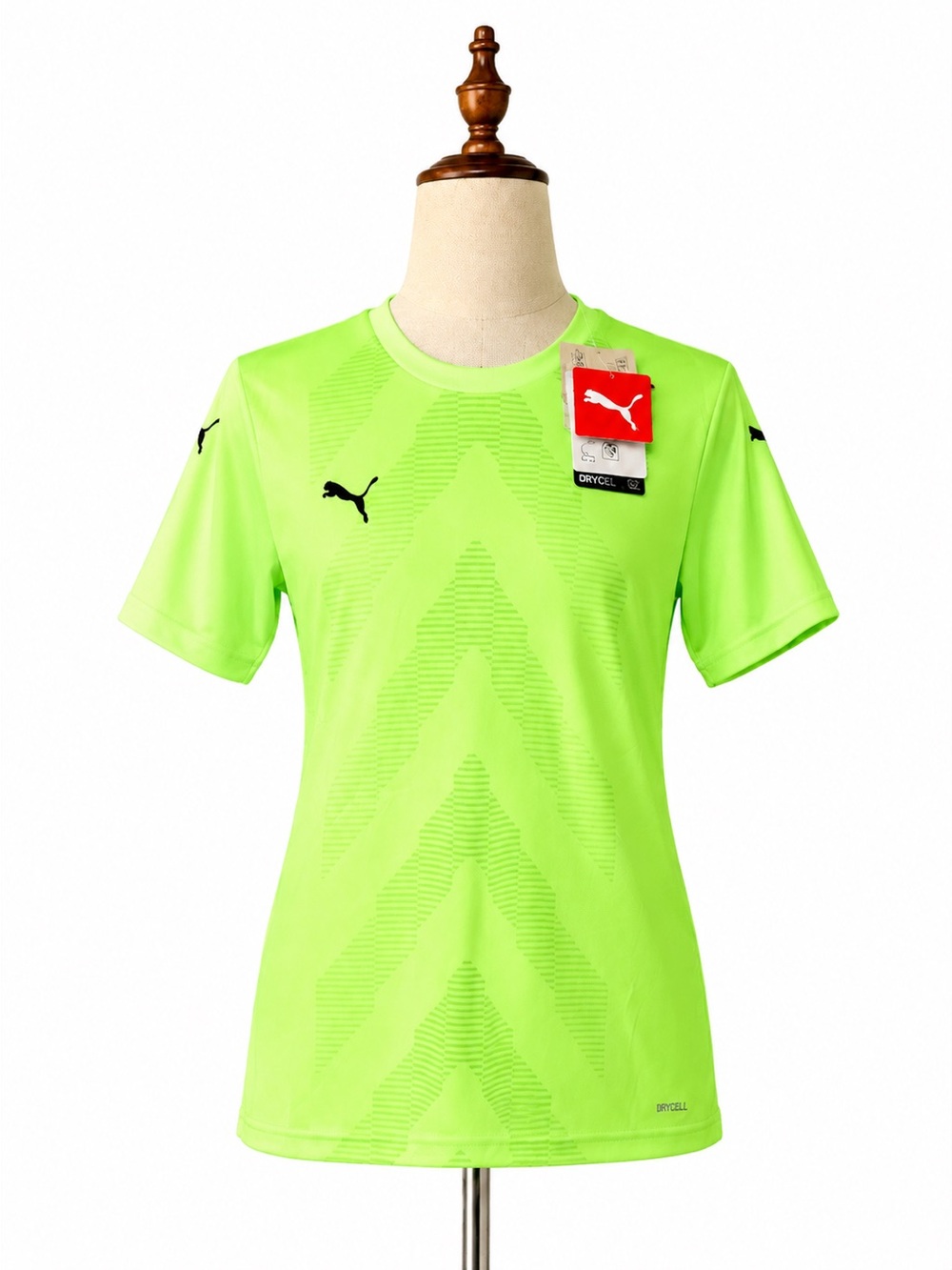 Puma Neon Lime Green Short-Sleeve Kids' Athletic Tee